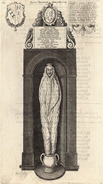 John Donne (Monument) by Wenceslaus Hollar